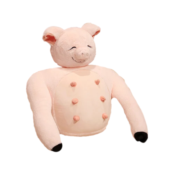 b3edd1b6-8e8d-477e-ab44-1079a585a2ff_b0a12b53-83f9-44fb-beed-4bb203b4d464.png Oreiller en peluche drôle de cochon musclé
