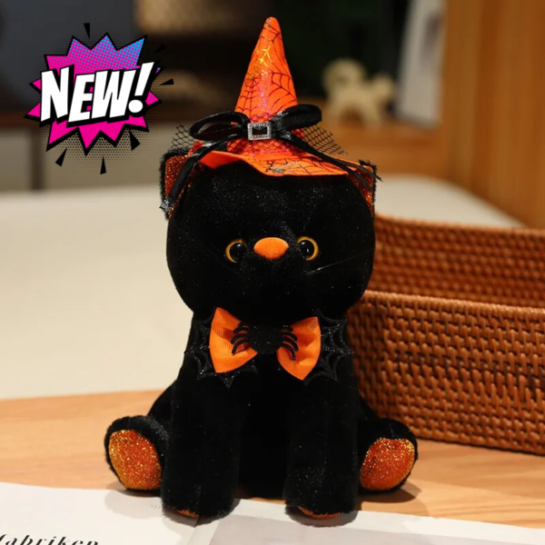 Peluche Halloween Witchy Kitty Cat