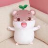 Jouet peluche petit hamster en coton doux avec flûte