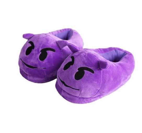 Emoji pantoufles qq expression peluche dessin animé