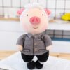 Jouets en peluche cochon mignon qui se transforme en lapin grenouille