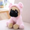 Adorable poupée chiot carlin en peluche