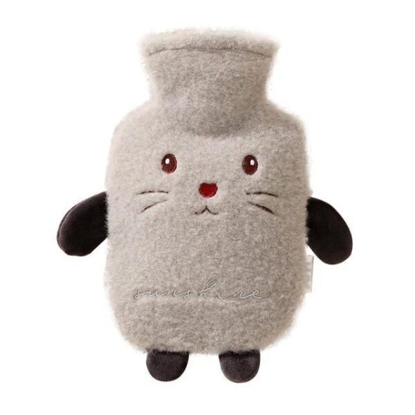 Bouillotte Peluche Chat Blanc