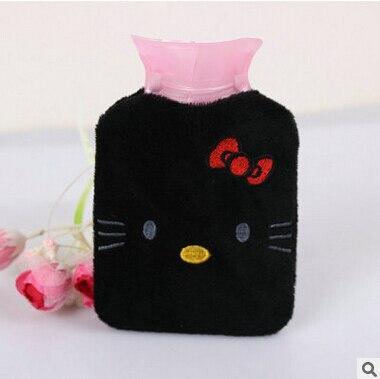 Bouillotte Peluche Hello Kitty Noir