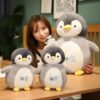 Animaux en peluche Pingouin debout en trois tailles