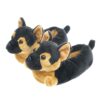 Chien de Berger Animal en Peluche Chien Noir Pantoufles