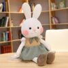 17.5" - 21.5" Adorable lapin en peluche avec vêtements