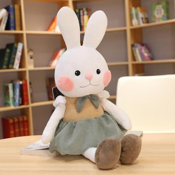 17.5" - 21.5" Adorable lapin en peluche avec vêtements