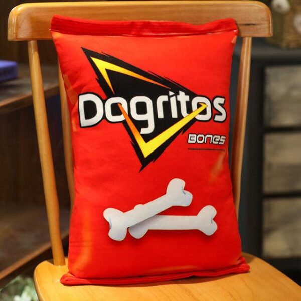 Jouets en peluche amusants en forme de chips