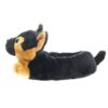 Chien de Berger Animal en Peluche Chien Noir Pantoufles
