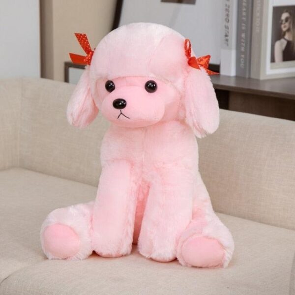 Peluches caniche assis