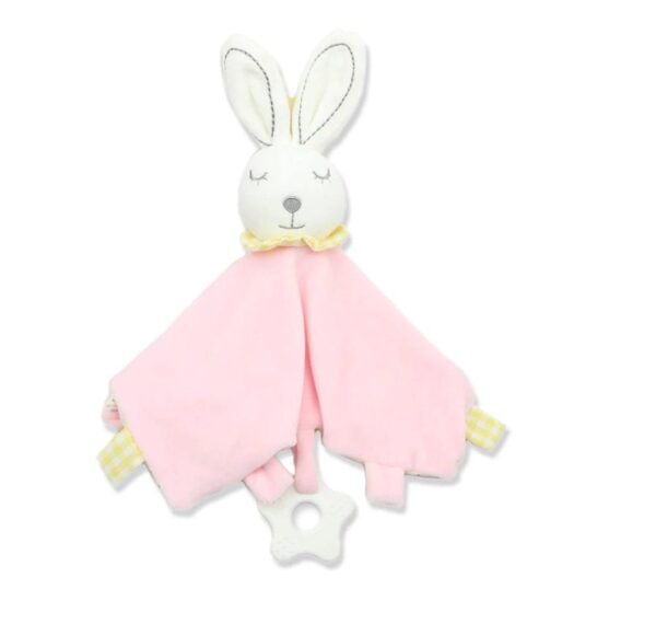 Doudou Bébé Lapin Rose