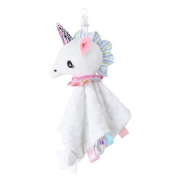Doudou Bébé Licorne Blanche