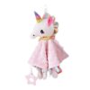Doudou Bébé Licorne Rose