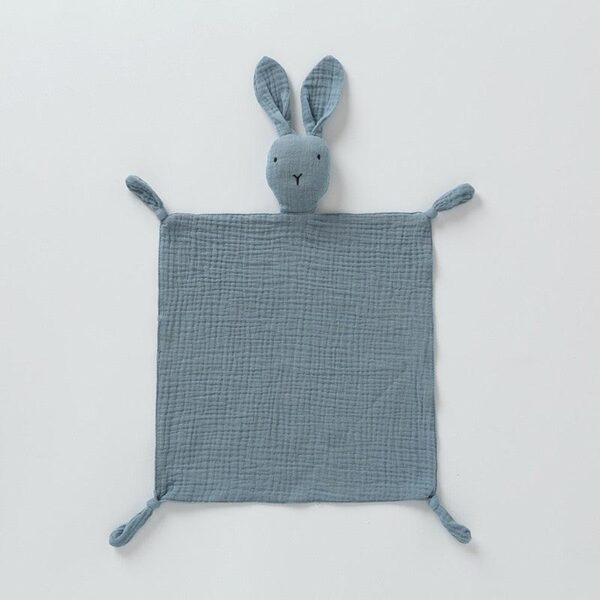 Doudou Bébé Lapin Bleu