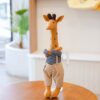 Doudou Girafe Bleu