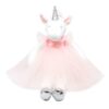 Doudou Licorne Rose
