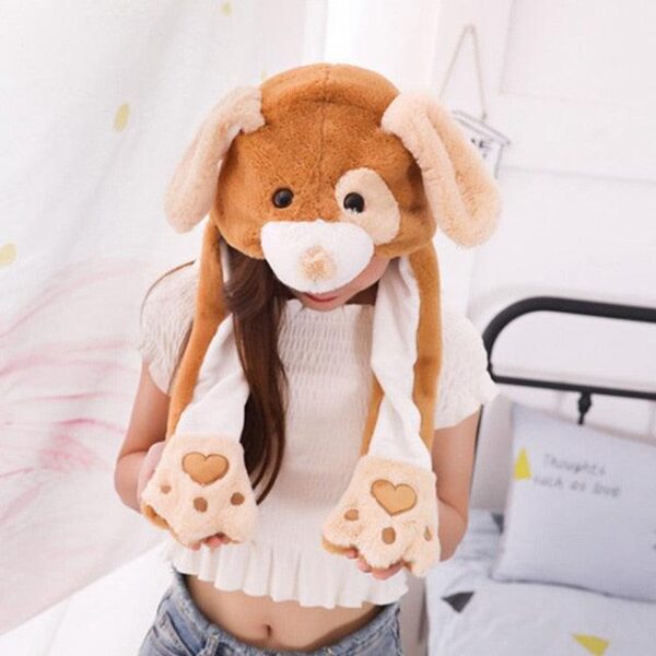 Chapeaux en peluche licorne, cochon et panda