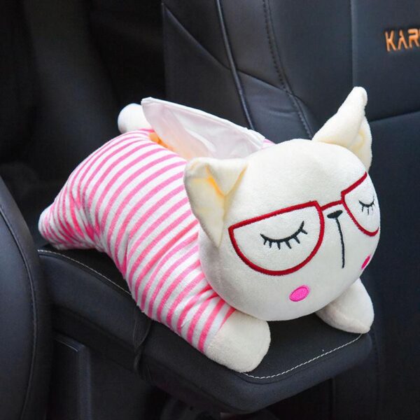 Peluche poule créative pour accoudoir de voiture
