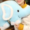 Grosse peluche éléphant toute douce à câliner