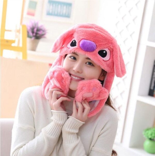 Chapeaux en peluche licorne, cochon et panda