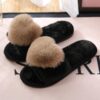 Chaussons en peluche pour femmes Hear Pom Pom