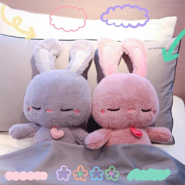 Animaux en peluche lapin endormi kawaii