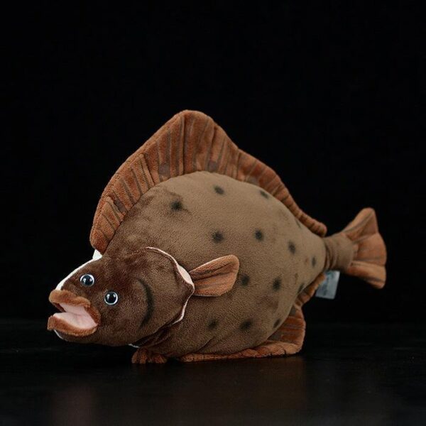Jouet en peluche de 15.7" Poisson flet réaliste