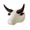 Poupée en peluche éléphant chien cheval rhinocéros tête de buffle murale artwork décor