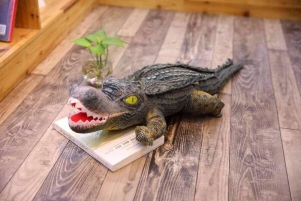 Grande Peluche Crocodile Réaliste
