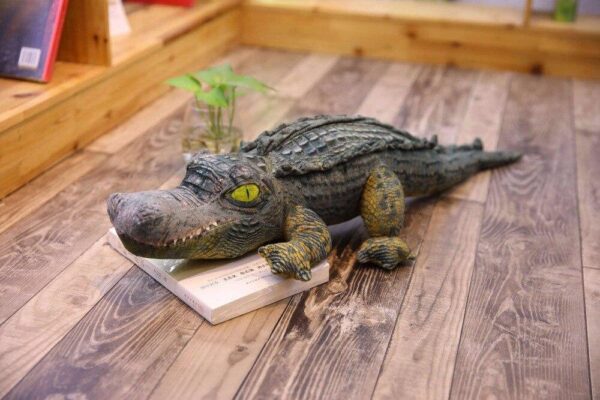 Grande Peluche Crocodile Réaliste