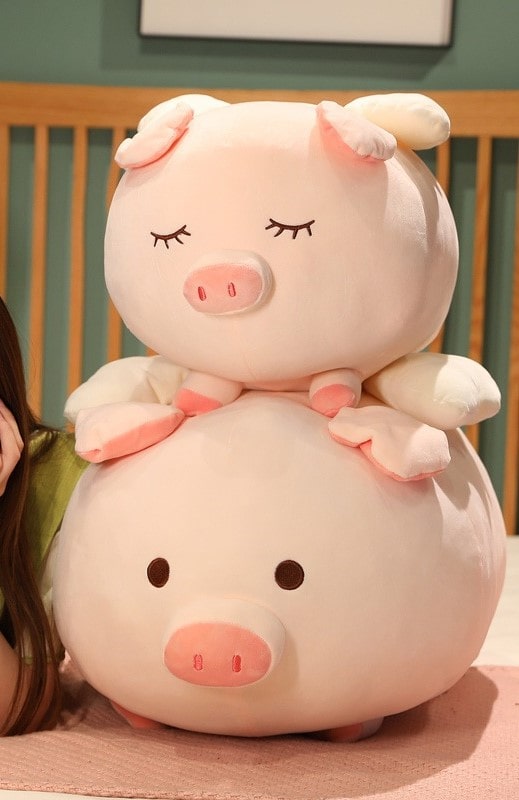 Grosse Peluche Cochon
