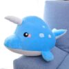 Peluche Baleine Licorne Bleu