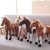 Peluche Cheval Blanc Orange