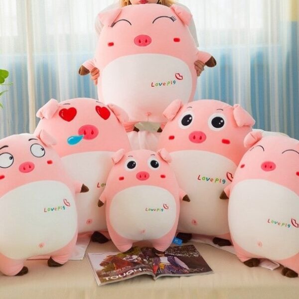 peluche-cochon-4-modeles.jpg Peluche Cochon Gros Yeux