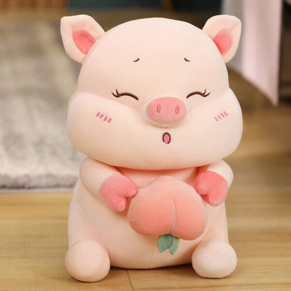 peluche-cochon-blanc-peche.jpg Peluche De Cochon Mignon