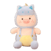Peluche Cochon Bleu