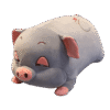 Peluche Cochon Gris
