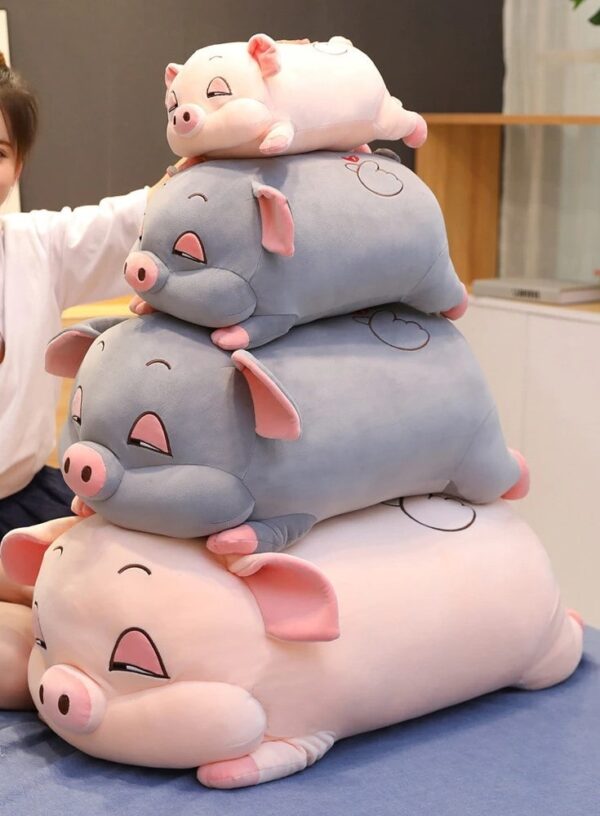 Peluche Cochon Gris