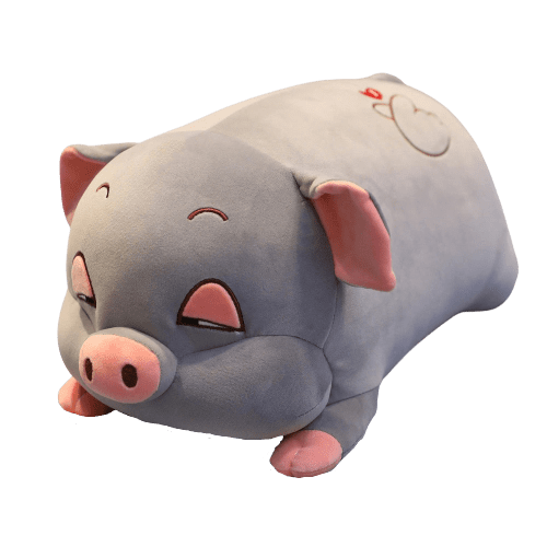 Peluche Cochon Gris