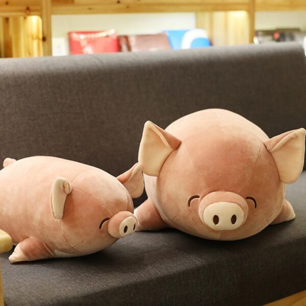 peluche-cochon-rose-fonce-yeux-fermes.jpg Peluche Cochon Rose Foncé