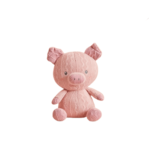 Peluche Cochon Tricoté