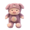 Peluche Cochon Violet