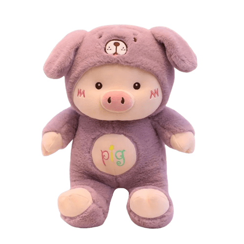 Peluche Cochon Violet
