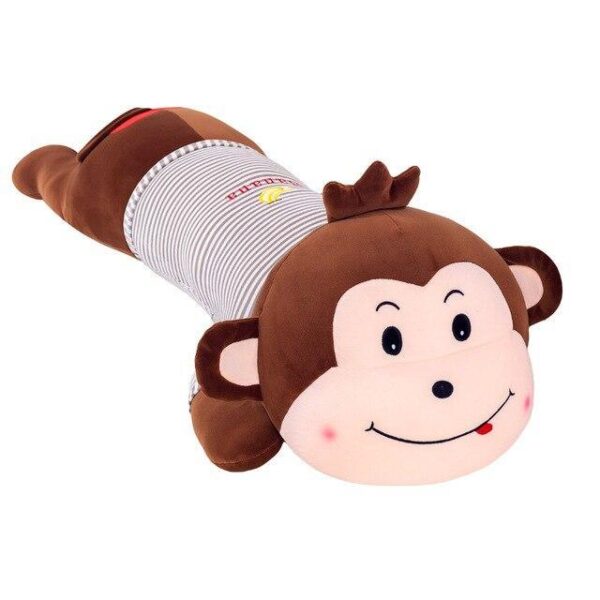 Peluche Coussin Singe Kawaii