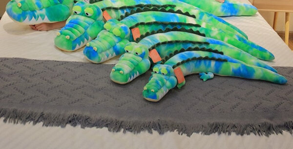 Peluche Crocodile Multicolore Vert