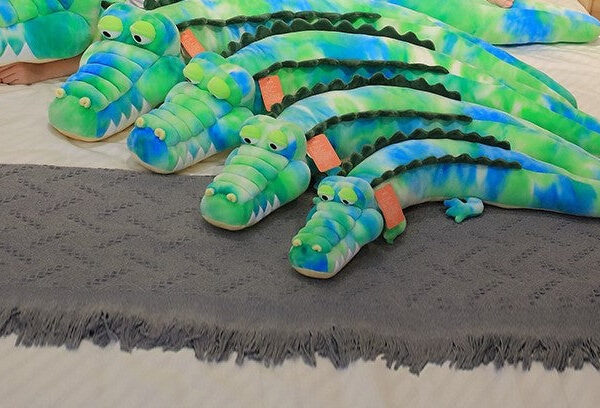 Peluche Crocodile Multicolore Vert