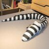 Peluche Crocodile Noir et Blanc