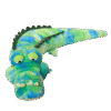 Peluche Crocodile Multicolore Vert