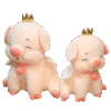 Peluche De Cochon Assis
